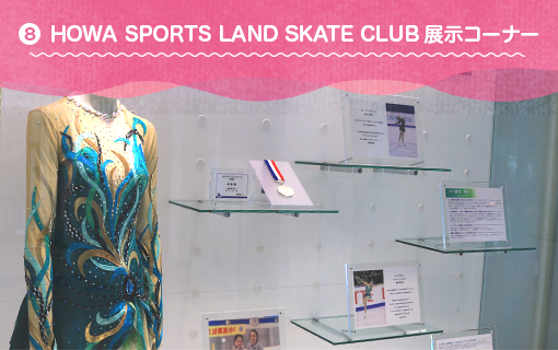 HOWA SPORTS LAND SKATE CLUB展示コーナー